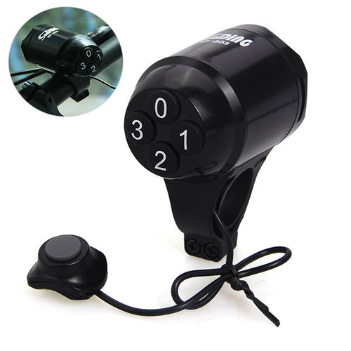 SUNDING SD-603 Waterproof Loud Cycling Electric Bicycle Horn Password Bike Handlebar Ring Bell Alarm Cyclist Accessories Speaker