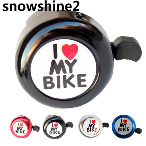 snowshine2 #3001  Bicycle Bell Heart Alarm Bike Metal Handlebar Horn  free shipping wholesale