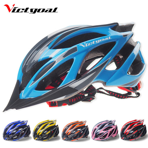 VICTGOAL Bicycle Helmets Visor Men Women Ultralight Cycling Bike Helmet Back Light Mountain Bike Integrally Molded Helmet H1001