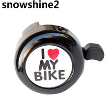 snowshine2 #3001  Bicycle Bell Heart Alarm Bike Metal Handlebar Horn  free shipping wholesale