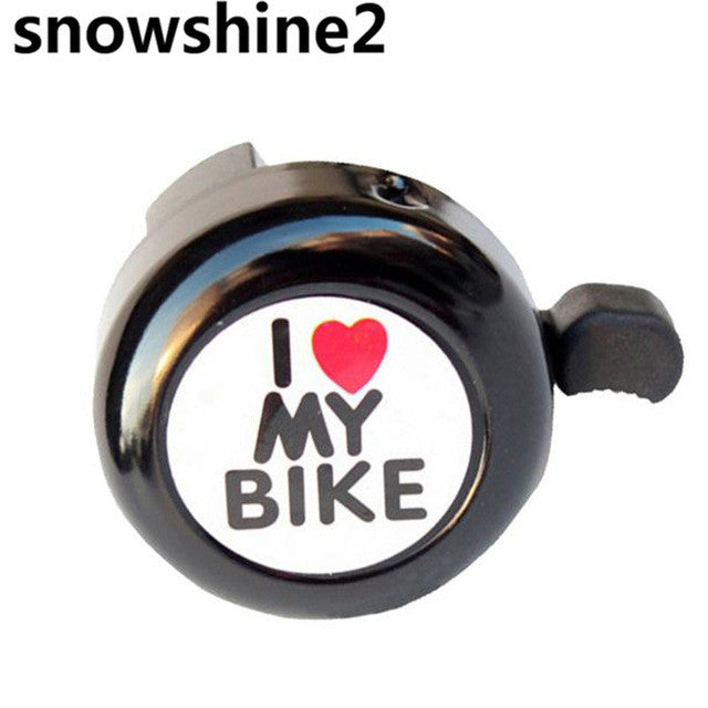 snowshine2 #3001  Bicycle Bell Heart Alarm Bike Metal Handlebar Horn  free shipping wholesale
