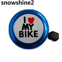 snowshine2 #3001  Bicycle Bell Heart Alarm Bike Metal Handlebar Horn  free shipping wholesale