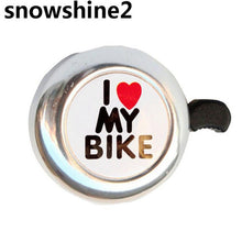snowshine2 #3001  Bicycle Bell Heart Alarm Bike Metal Handlebar Horn  free shipping wholesale