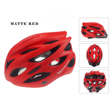 VICTGOAL Matte Black Bicycle Helmets Men Women Helmet Back Light Mountain Road Bike Integrally Molded Cycling Helmets K1040