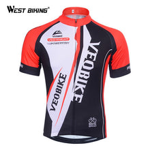 VEOBIKE Riding Short Sleeve T-shirts Men Cycling Jersey Ropa Ciclismo Bicycle Sportswear Bike Breathable Quick Dry Clothing