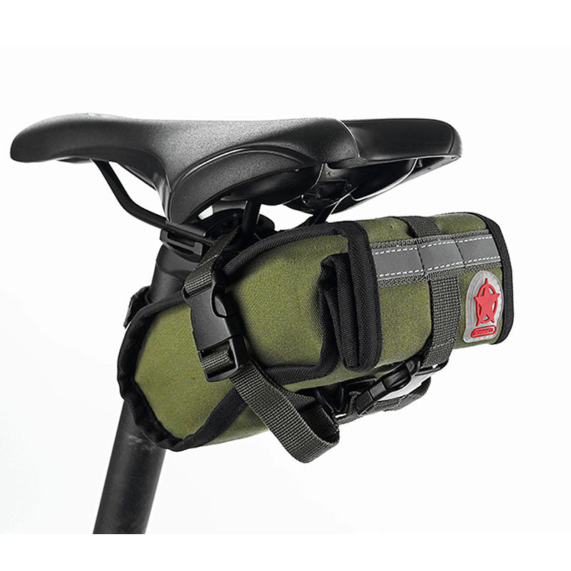 ROSWHEEL Bicycle Retro Canvas Saddle Bag Seat Post Storage Tail Pouch Cycling MTB Road Bike Rear Pannier Bycicle Bolsa 13894