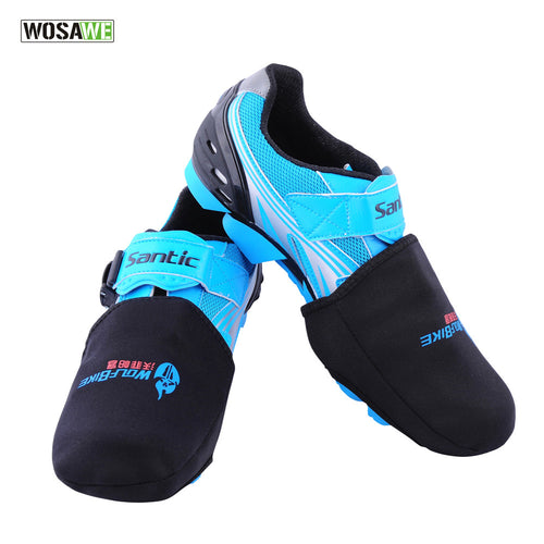 WOSAWE Cycling Shoe Cover Winter Sports Wear Bike Shoe Toe Cover Warm Bicycle Protector Warmer Boot Cover Black Size EUR 38-44