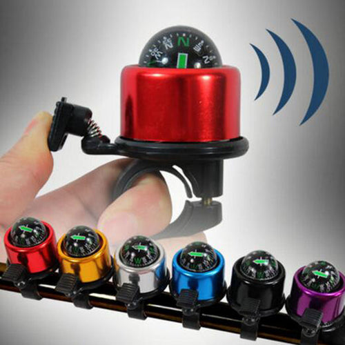 New Aluminum Alloy Bicycle Bell Road Mountain Bike Compass Bell Sound High Quality Bike Handlebar Ring Horn 6 Color M1015