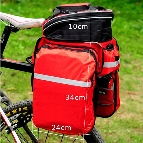 New Waterproof Polyester Mountain Road Cycling Bicycle Bag Bike Double Side Rear Rack Tail Seat Trunk Bag Pannier